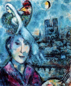 self portrait Painting - Self Portrait contemporary Marc Chagall